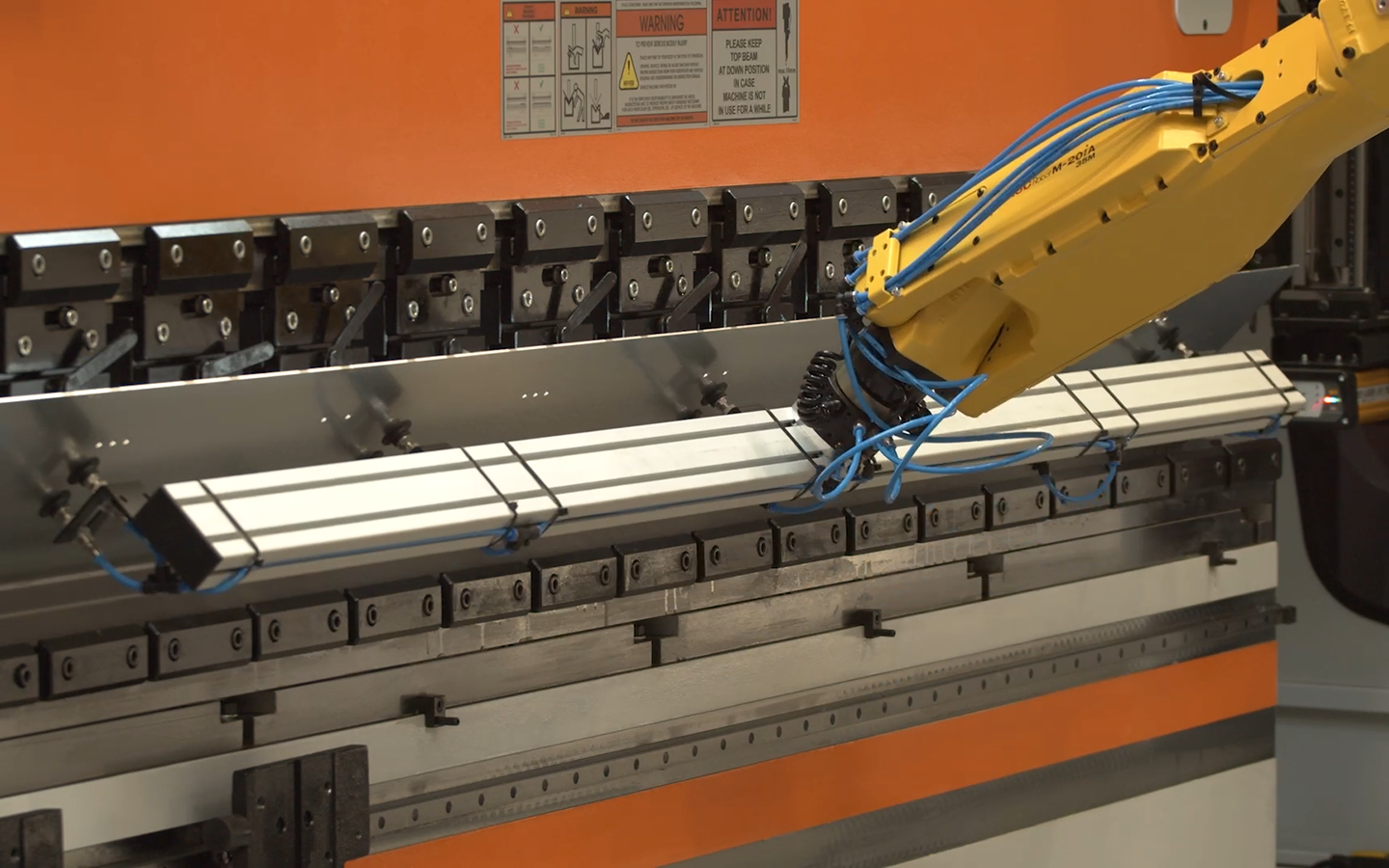 The bending process at the press brake