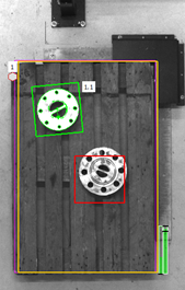 Detection of parts by vision-based picking system