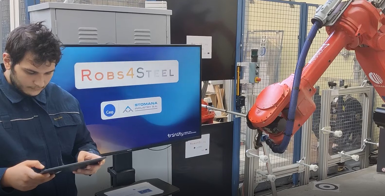 Teleoperation of Industrial robot with Android application