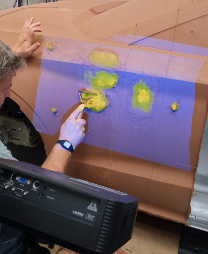 Heat map projection and surface finishing